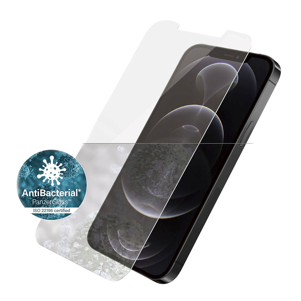 iPhone 12/12 Pro PanzerGlass AntiBacterial Standard Fit Skjermbeskytter - Gjennomsiktig
