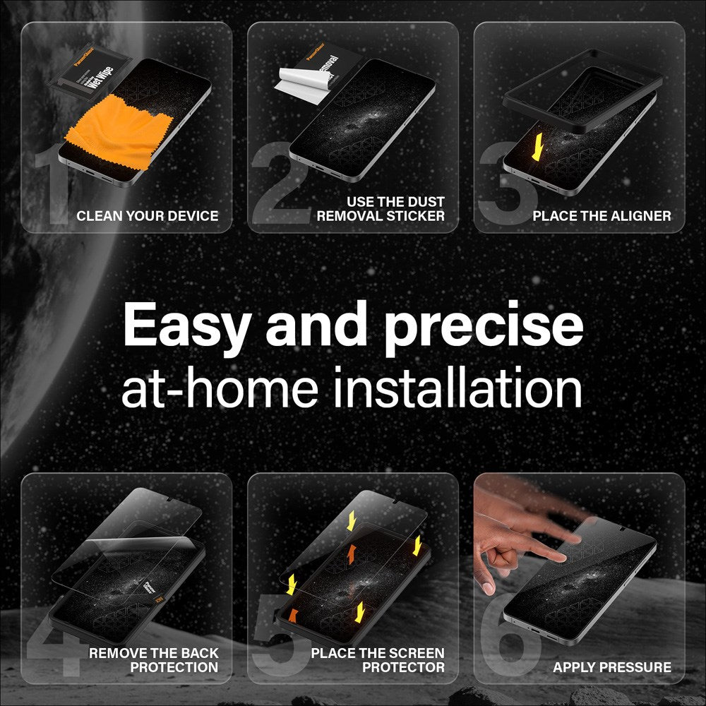 Samsung Galaxy S25+ (Plus) - PanzerGlass Ultra-Wide Fit Ceramic Skærmbeskyttelsesglas - Gennemsigtig