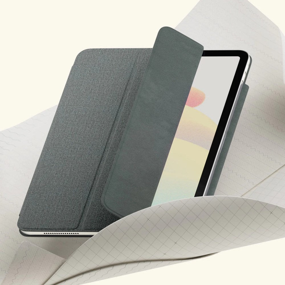iPad Air (2022 / 2020) / Pro 11 (2022 / 2021 / 2020 / 2018) Paperlike+ Folio Bundle m. Deksel, skjermbeskytter & Stylus Pen Grip - Svart / Gjennomsiktig