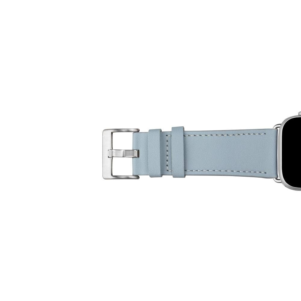 Apple Watch (42/44/SE/45/46/49 mm) Puro E-CLASSIC Vegan lærklokkerem - lyseblå
