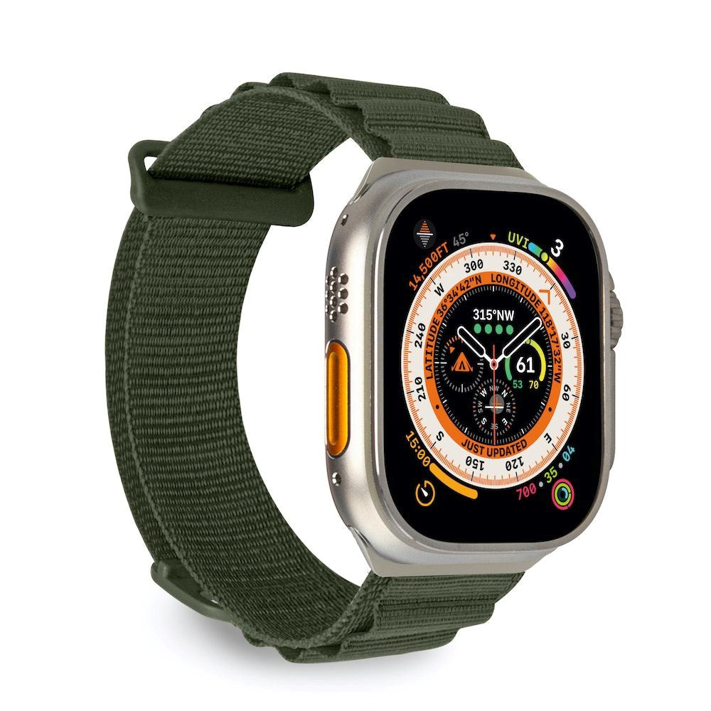 Apple Watch (42/44/SE/45/46/49 mm) Puro EXTREME klokkerem - mørkegrønn