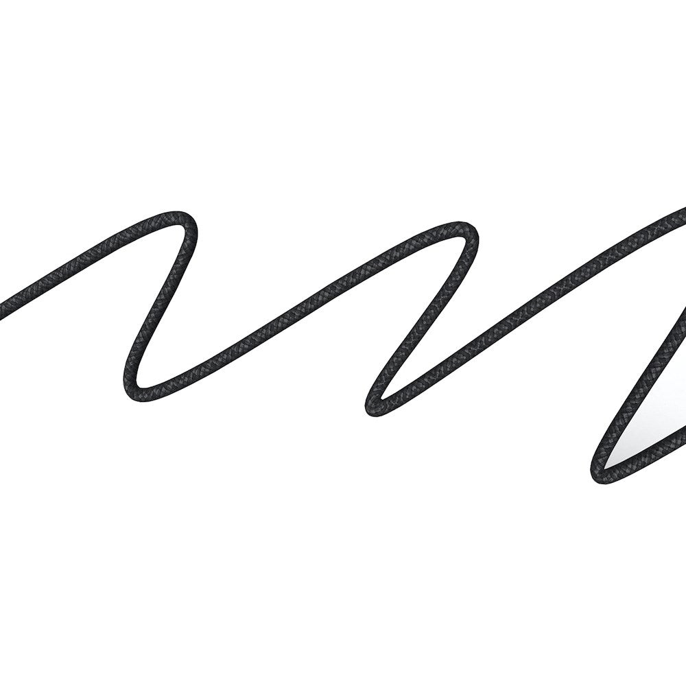 Flettet Puro USB-C-kabel - 1,5 m, 60 W strømforsyning, 480 Mbps - Grå