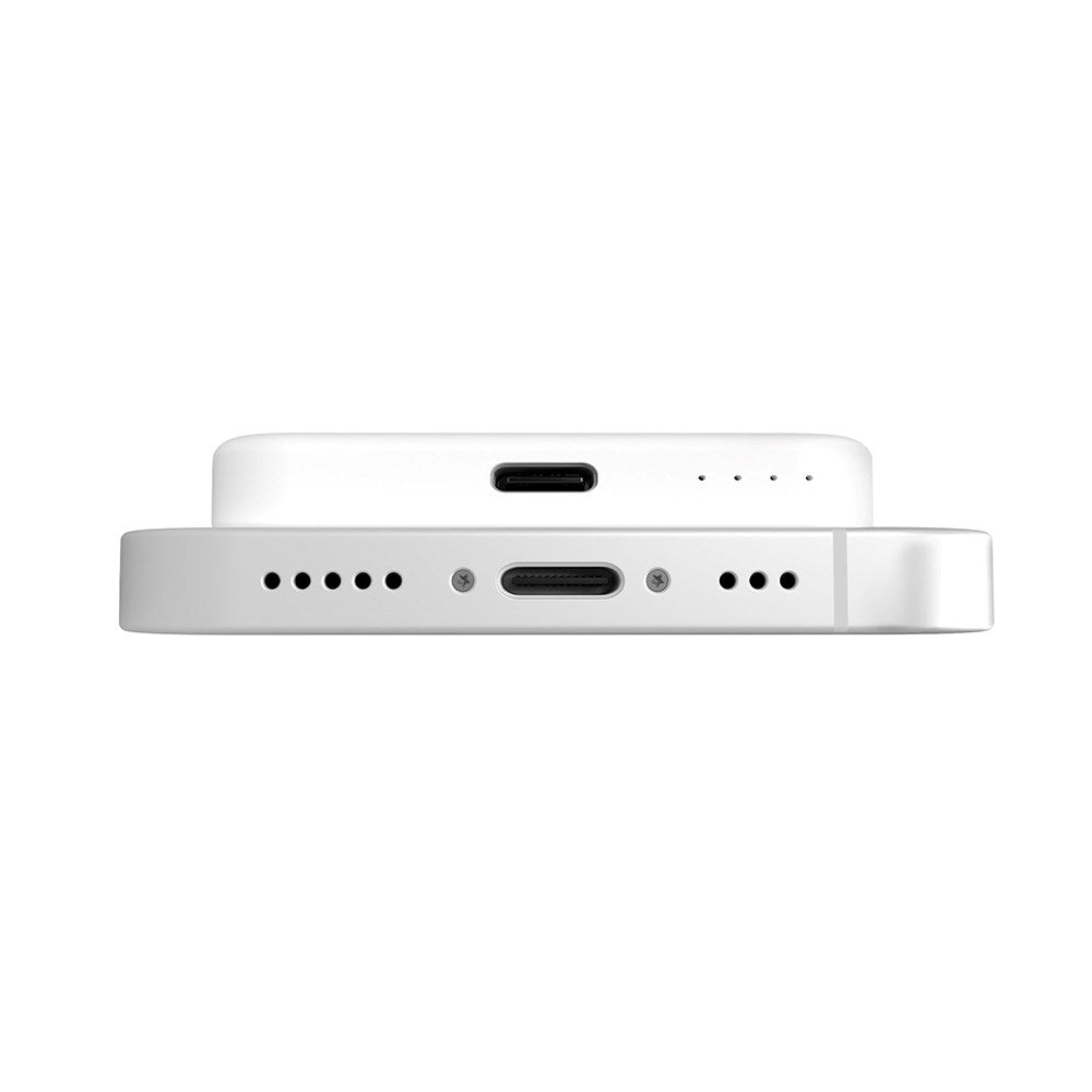 Puro Mini Power Mag 15W trådløs Powerbank 4200 mAh w. USB-C-kontakt - MagSafe-kompatibel - Hvit