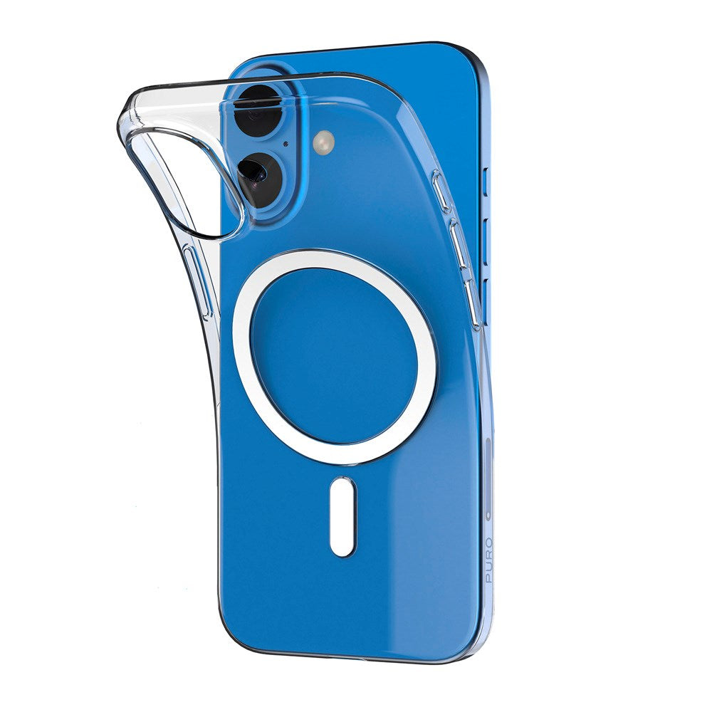 iPhone 16 Plus - PURO MAG Ultra Slim MagSafe Deksel 0,3 mm - Gjennomsiktig