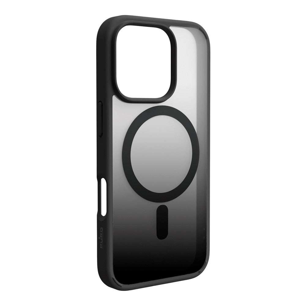 iPhone 16 Pro - PURO GRADIENT MagSafe Deksel - Gjennomsiktig/Sort