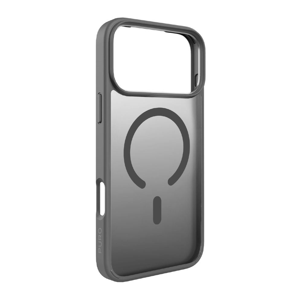 PURO iPhone 17 Pro GRADIENT Case - MagSafe Kompatibel - Gennemsigtig / Grå