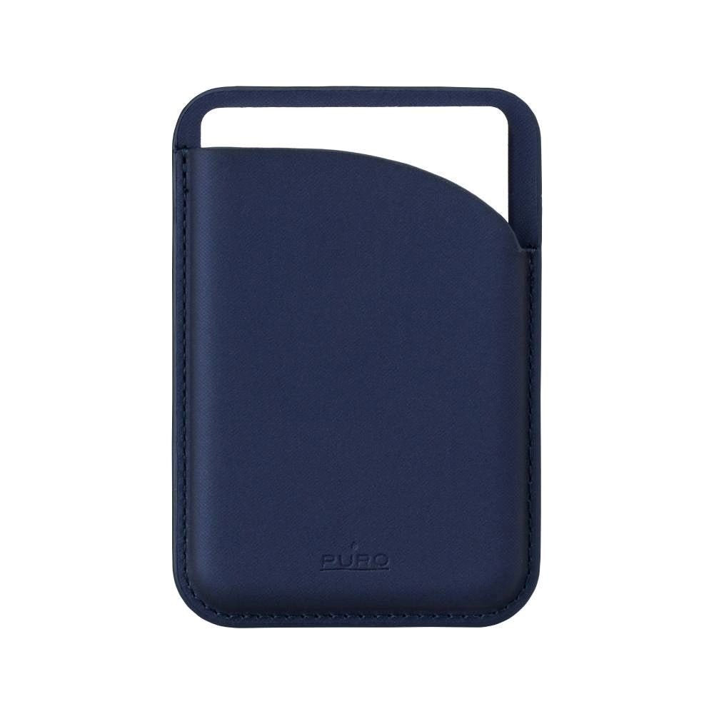 Puro Vegansk Læder Kortholder - MagSafe Kompatibel - Blå