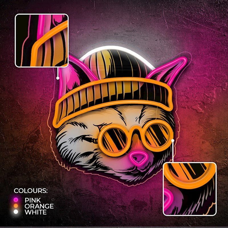 Forever Light ART LED Neon Light - Cat Dreamer