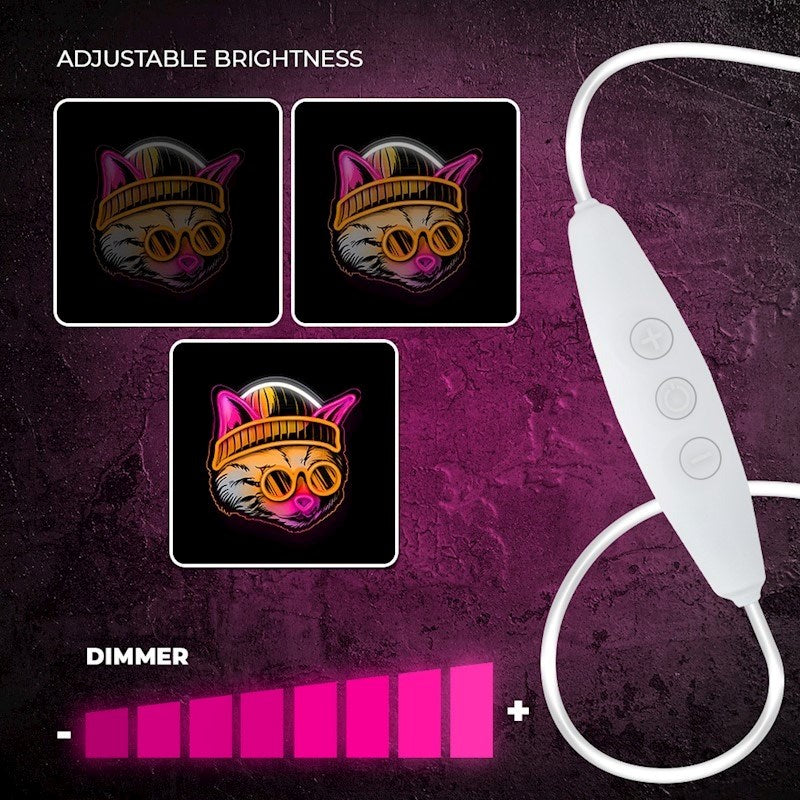 Forever Light ART LED Neon Light - Cat Dreamer