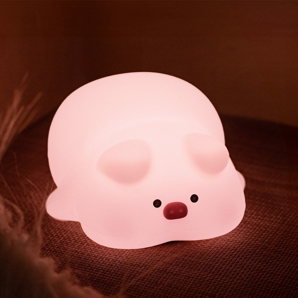 Forever Light Silikon Nattlys LED - Sleepy Pig