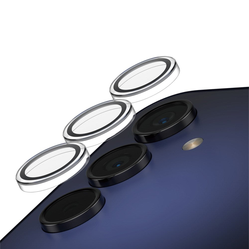 PanzerGlass™ SAFE Lens Protector for Samsung Galaxy A16 – Maksimal kamerabeskyttelse – Sølv/Transparent