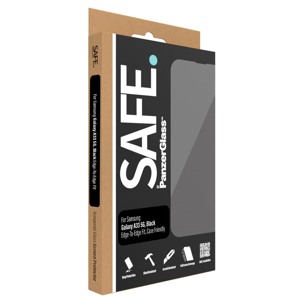Samsung Galaxy A33 (5G) Safe By PanzerGlass® Edge-to-Edge Fit Skjermbeskytter - Veskevennlig - Gullstyrke - Gjennomsiktig