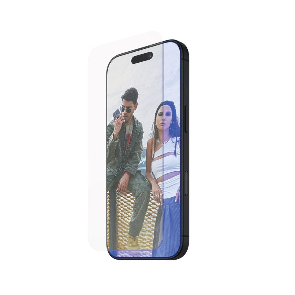 iPhone 15/16 Plus - SAFE by PanzerGlass - Ultra-Wide Fit skjermbeskytter - Blått lys - Gjennomsiktig