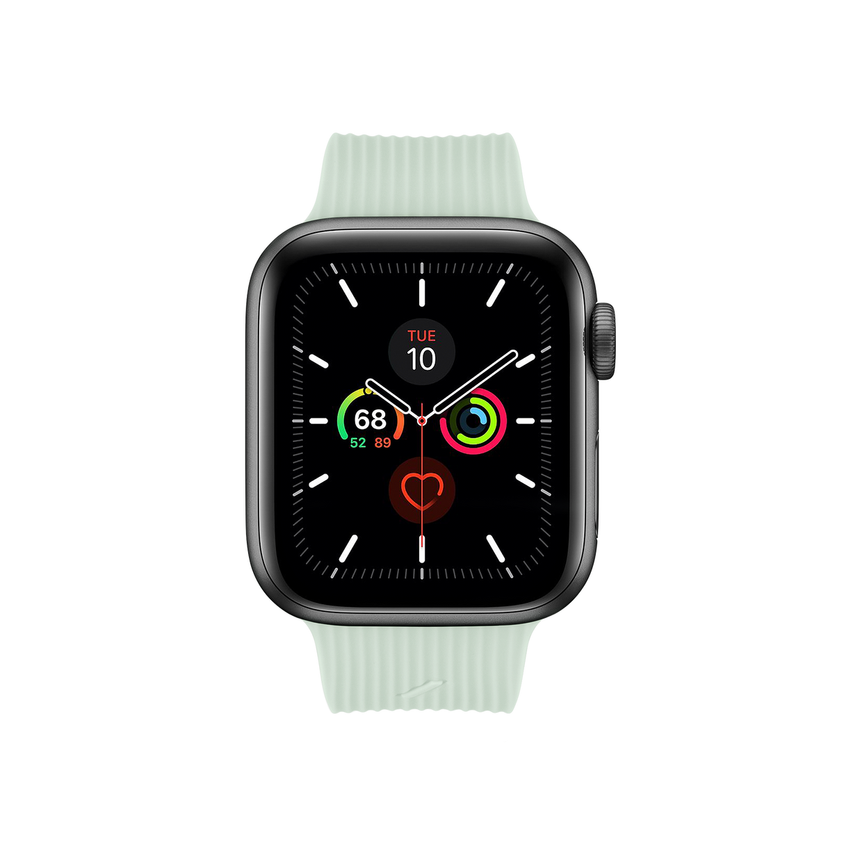 Apple Watch (38/40/SE/41/42 mm) Native Union Curve Strap Sage Silikonstropp - Grønn