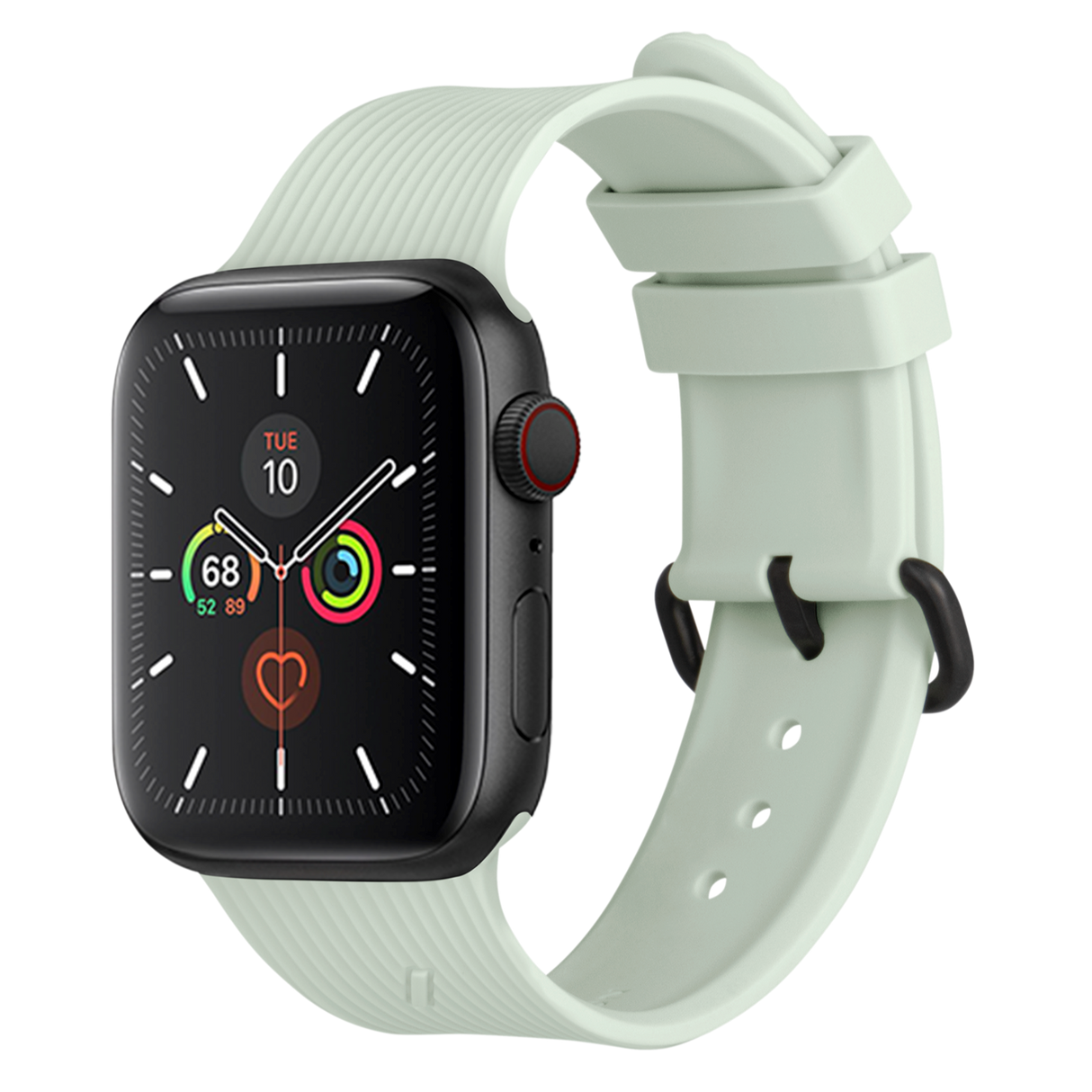 Apple Watch (42/44/SE/45/46/49 mm) Native Union Curve Strap Silikon Smartwatch Strap - Grønn