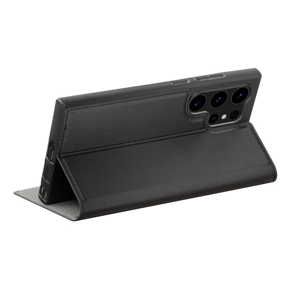 Samsung Galaxy S24 Ultra dbramante1928 Oslo Ultra-Slim Leather Flip Cover m. Lommebok - Svart