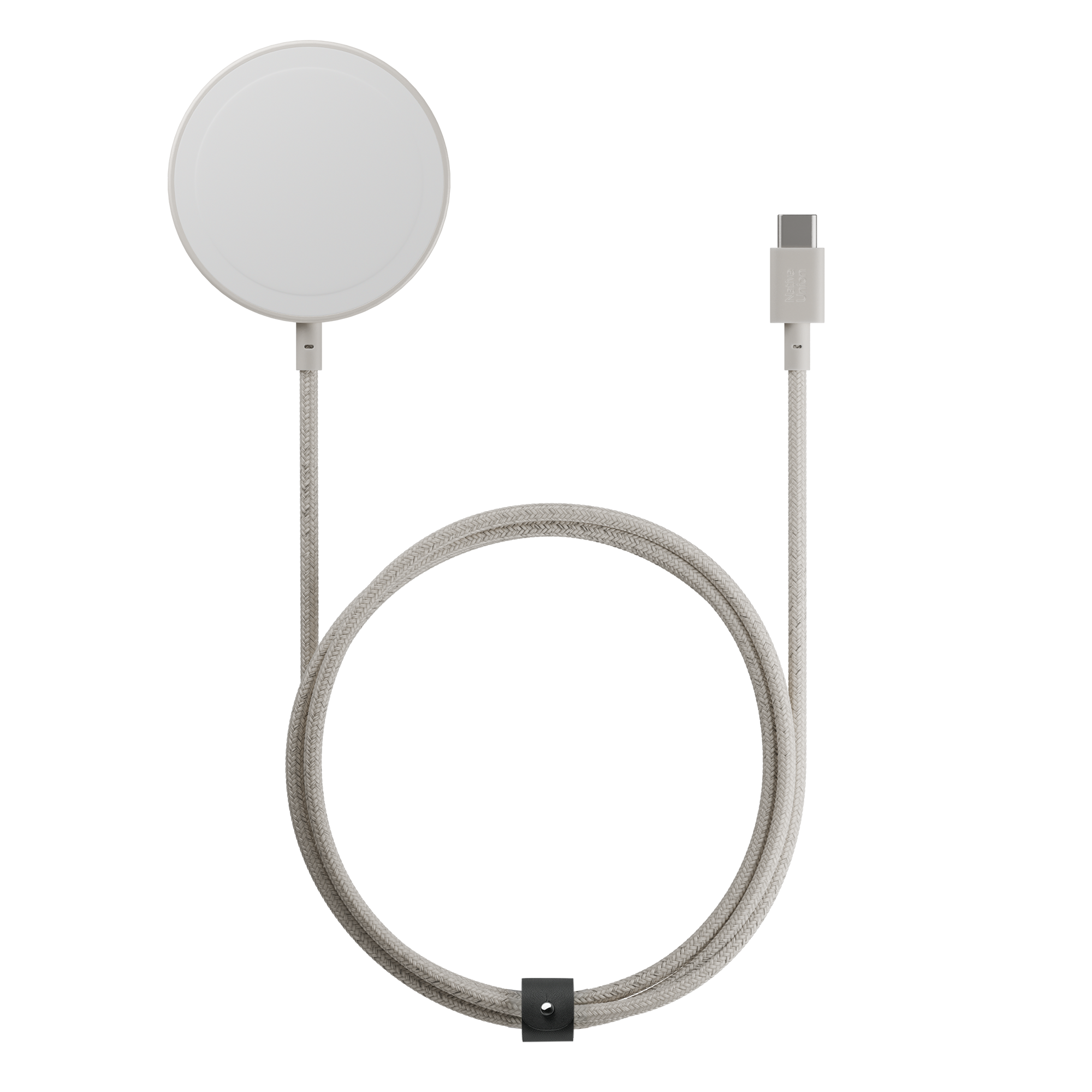 Magnetisk trådløs lader m. Stativfunksjon - Native Union Snapstand - Qi2 - Beige