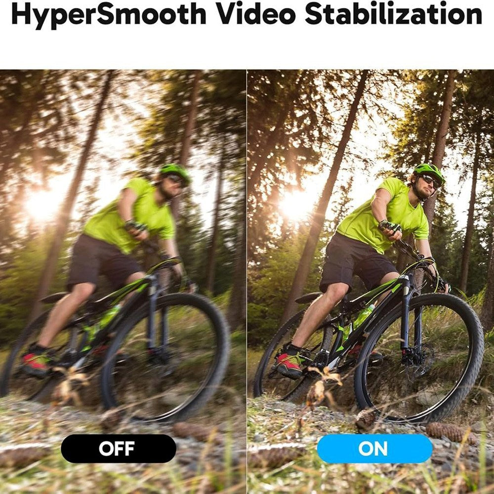 AKASO Action Kamera V50 Elite m. 4K - UHD - 60FPS - Sort