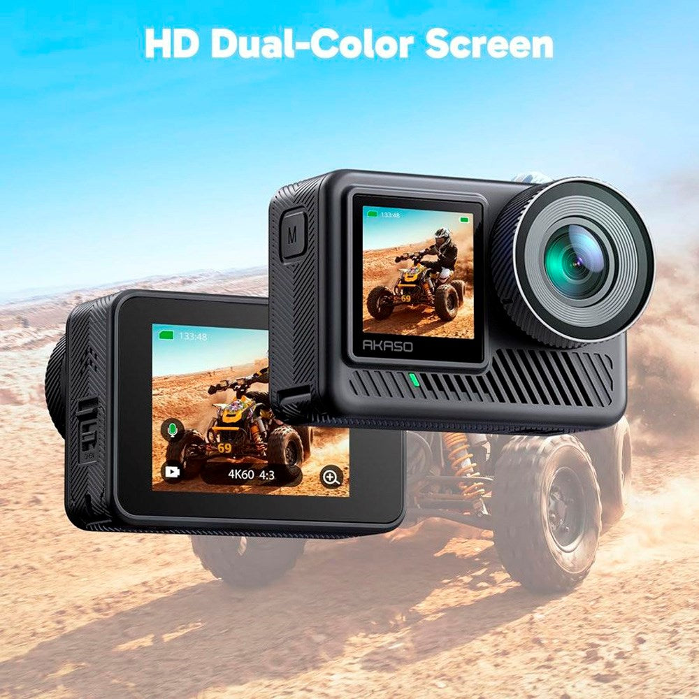 Vanntett actionkamera - Akaso Brave 8 Lite 4K 60FPS Ultra HD - Svart