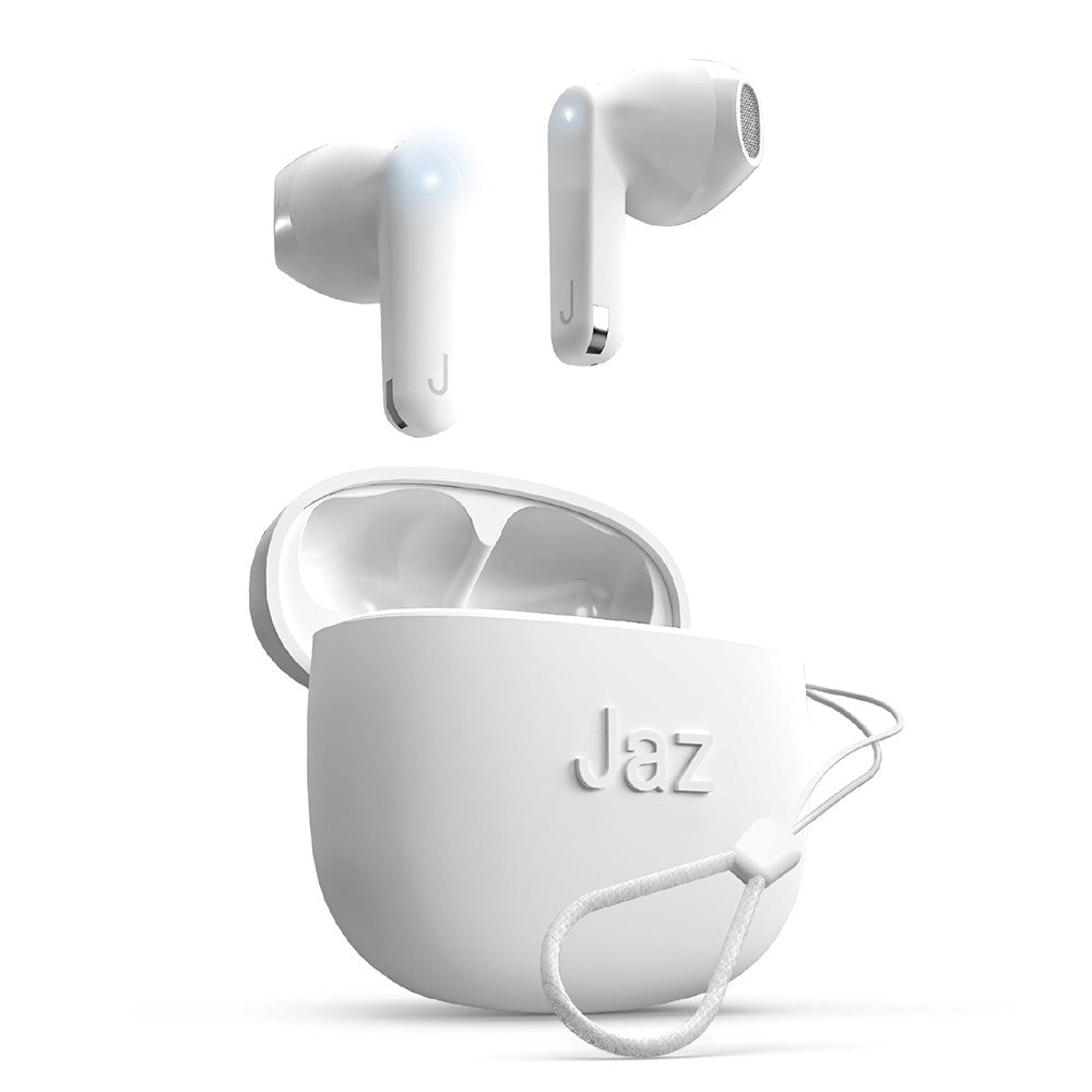 Jaz Amber True Wireless Bluetooth In-Ear-hodetelefoner m. Stropp - Hvit