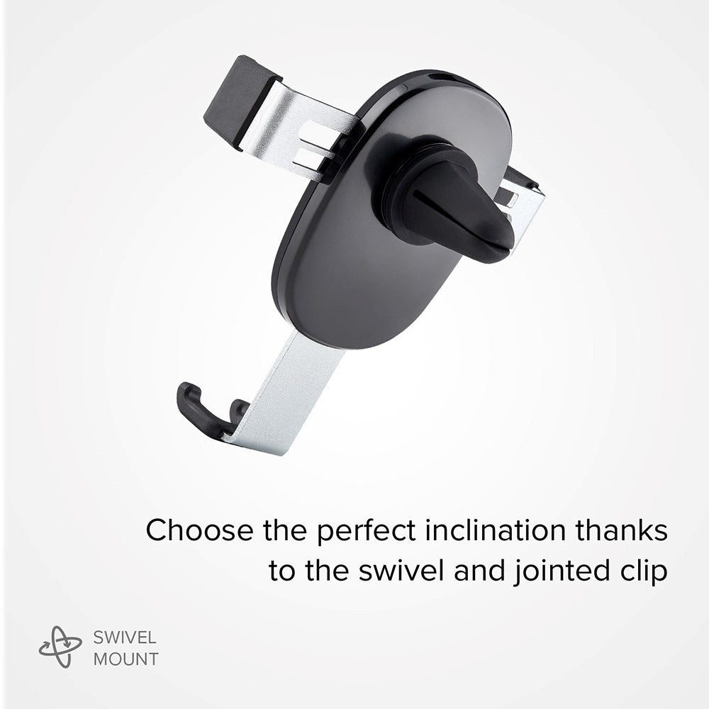 SBS Gravity Mobilholder for Bilventilasjon - Max Mobil: 85mm - Svart