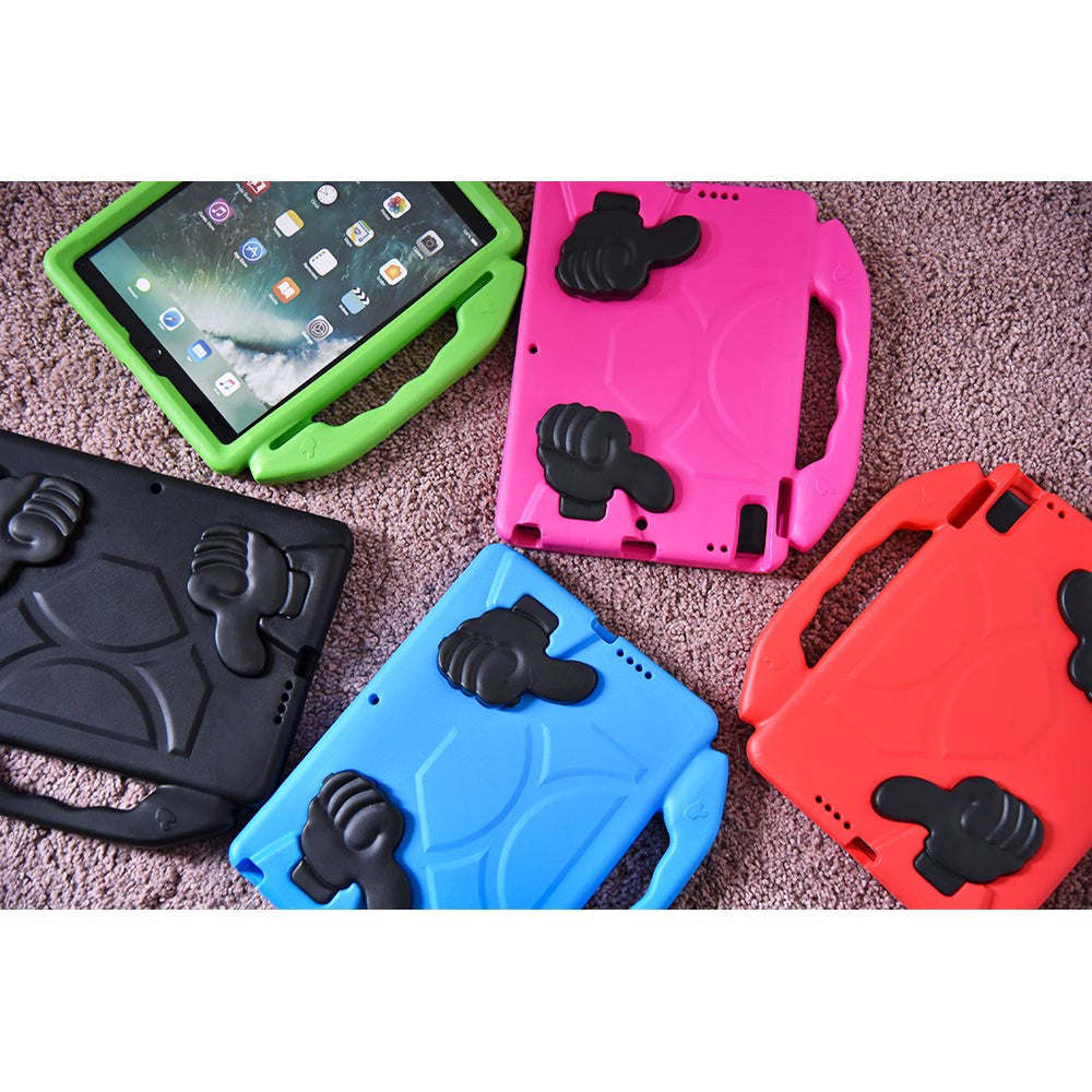 EIDERWOOD iPad 10.2" (2021 / 2020 / 2019) / Pro 10.5" / Air (2019) / Pro 11" Kids Case - Tommel Kickstand Cover Grønn