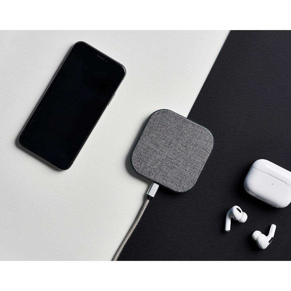 Upström Hämp trådløs lader 10W - Grå