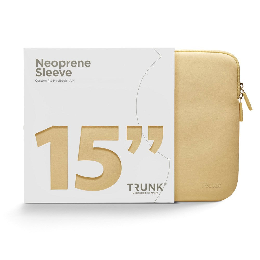 Trunk - Neoprene Sleeve - MacBook 15" (34 x 23.5 x 1 cm) - Chardonnay