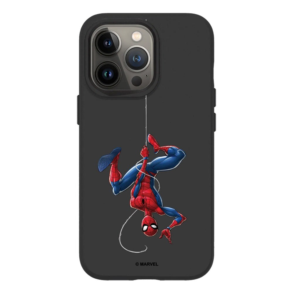 iPhone 13 Pro RhinoShield SolidSuit Craftsman Cover m. Marvel - Spider-man opp ned