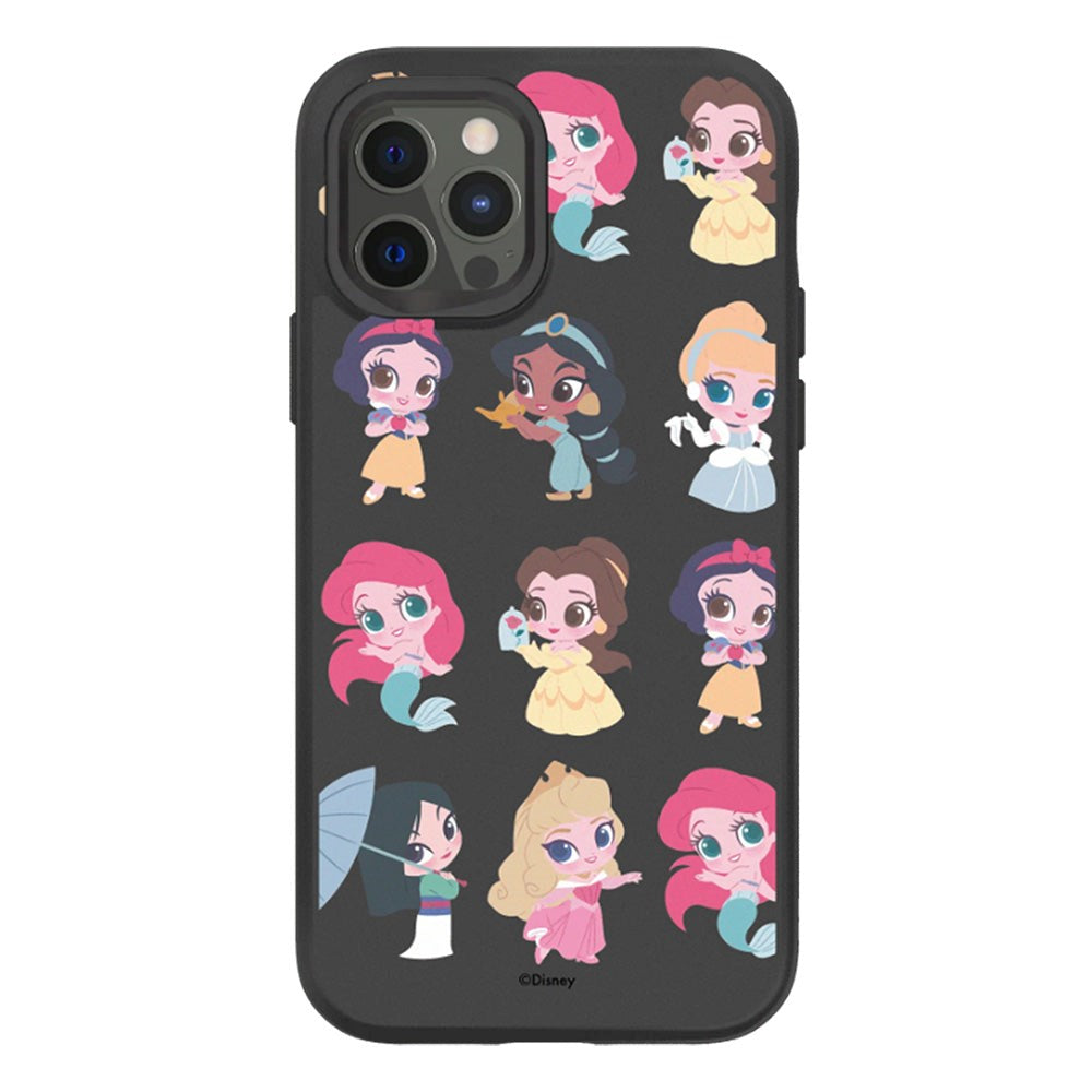 iPhone 12 / 12 Pro RhinoShield SolidSuit Craftsman Cover m. Disney Princess - Chibi Style
