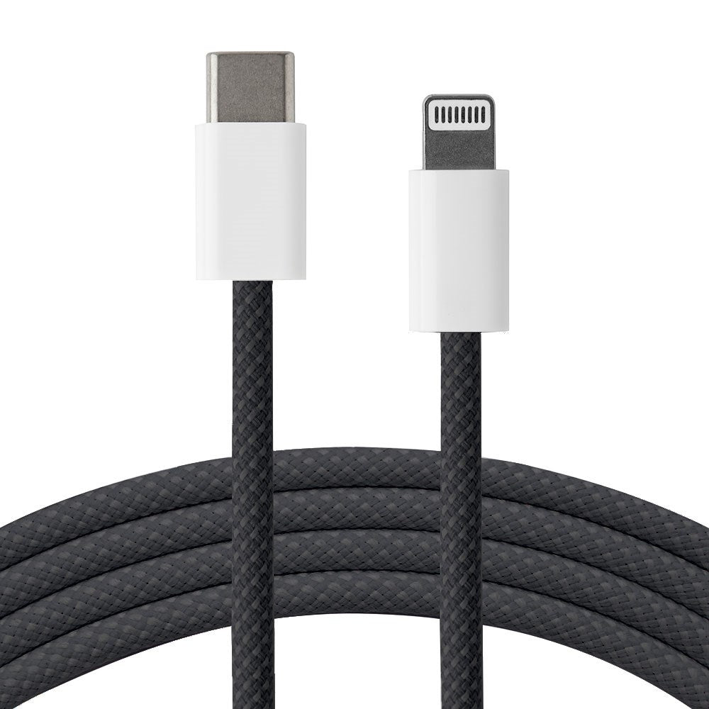 Xceed Braided USB-C til Lightning-kabel PD 60W - 2m - Svart