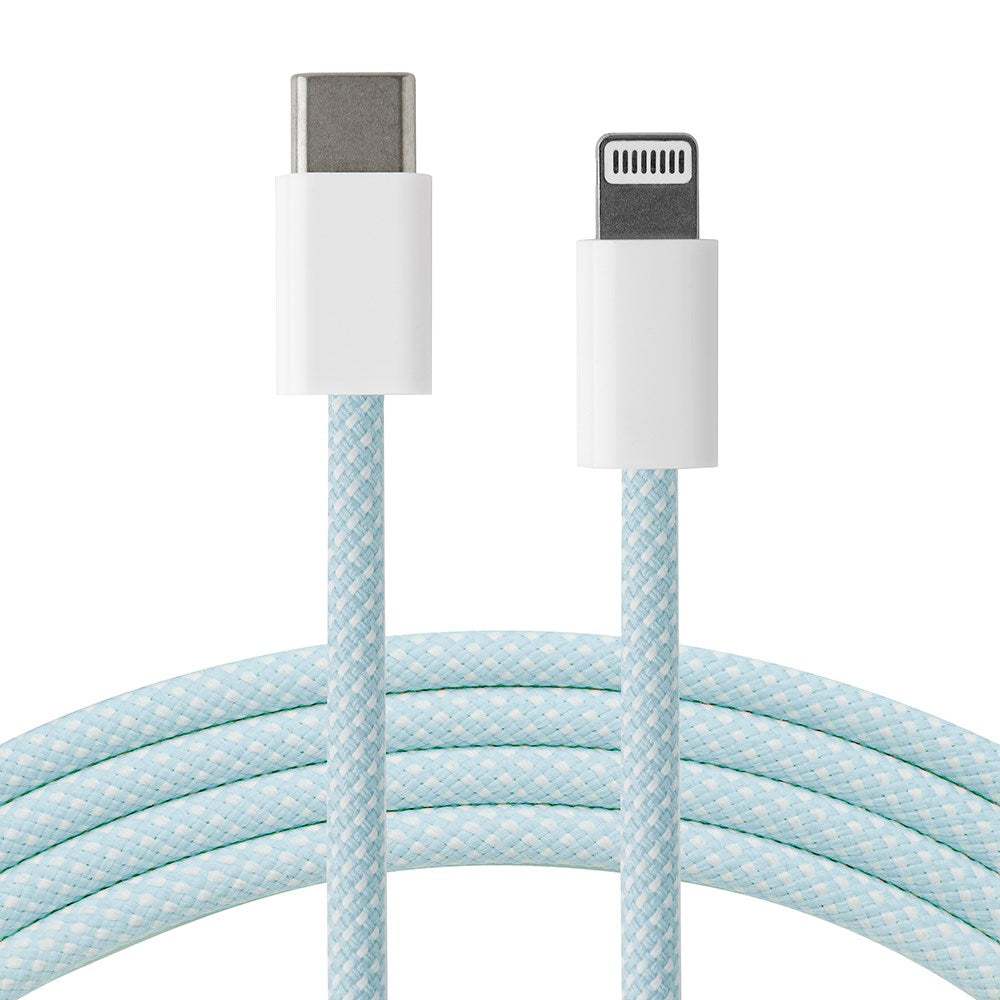 Xceed flettet USB-C til Lightning-kabel PD 60W - 1m - Blå