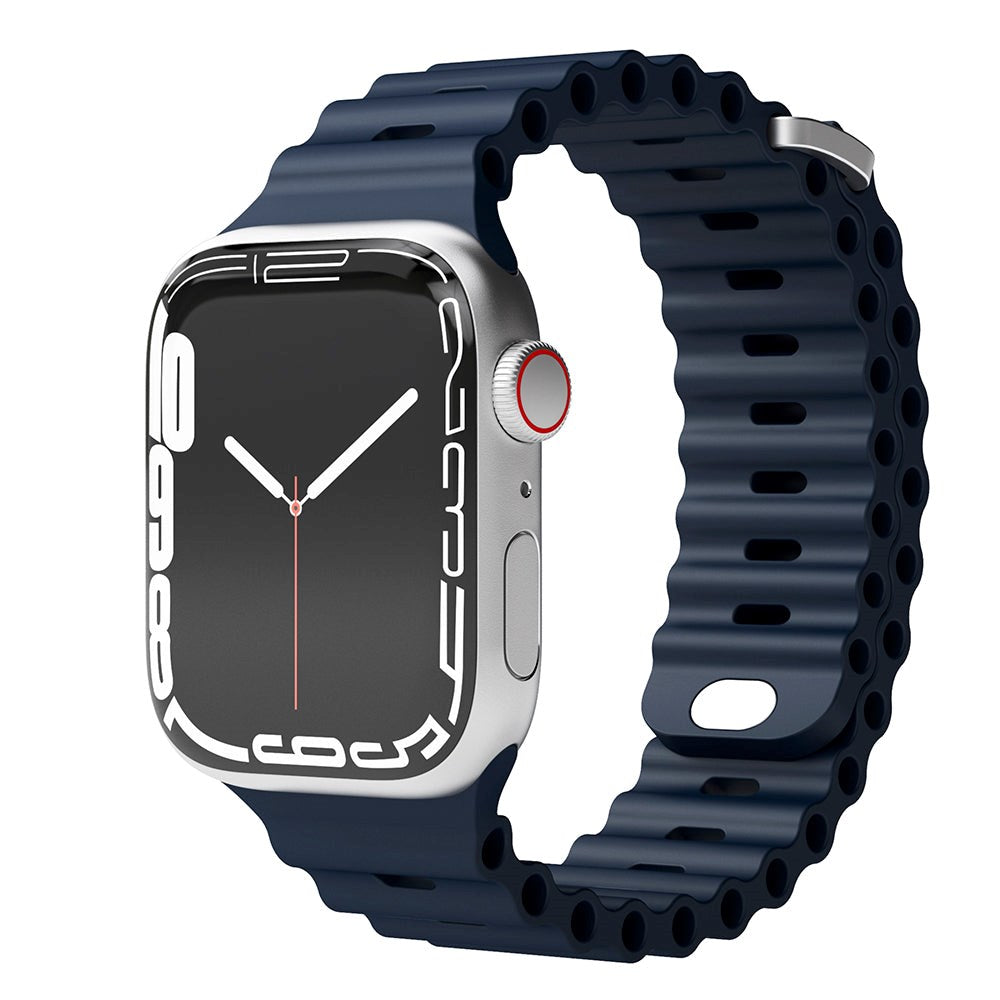 Vonmählen Apple Watch (38/40/SE/41/42 mm) Wave Band silikonstropp - blå