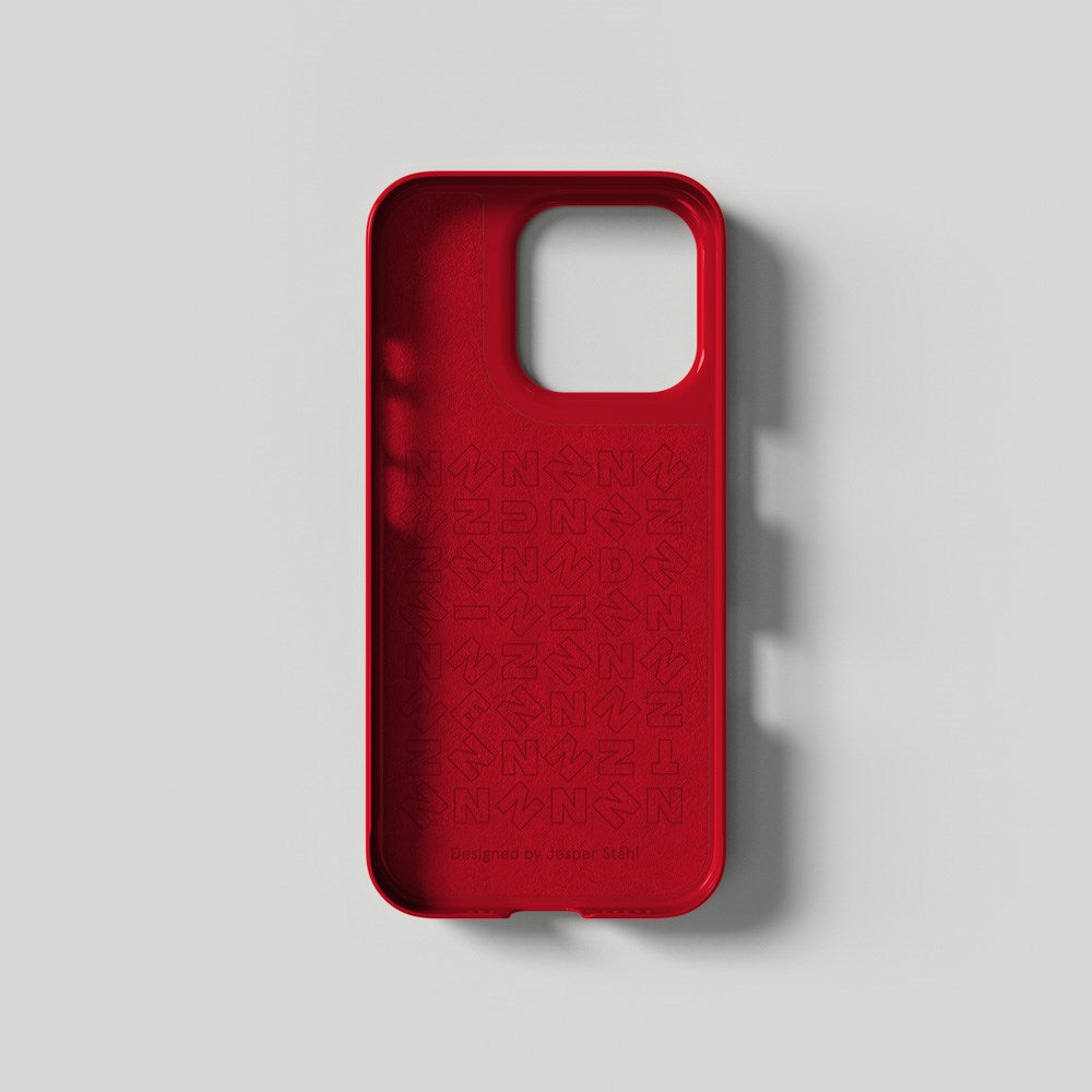 iPhone 16 Pro Nudient Thin Case Bagside Cover - MagSafe Kompatibel - Cherry Red Gloss