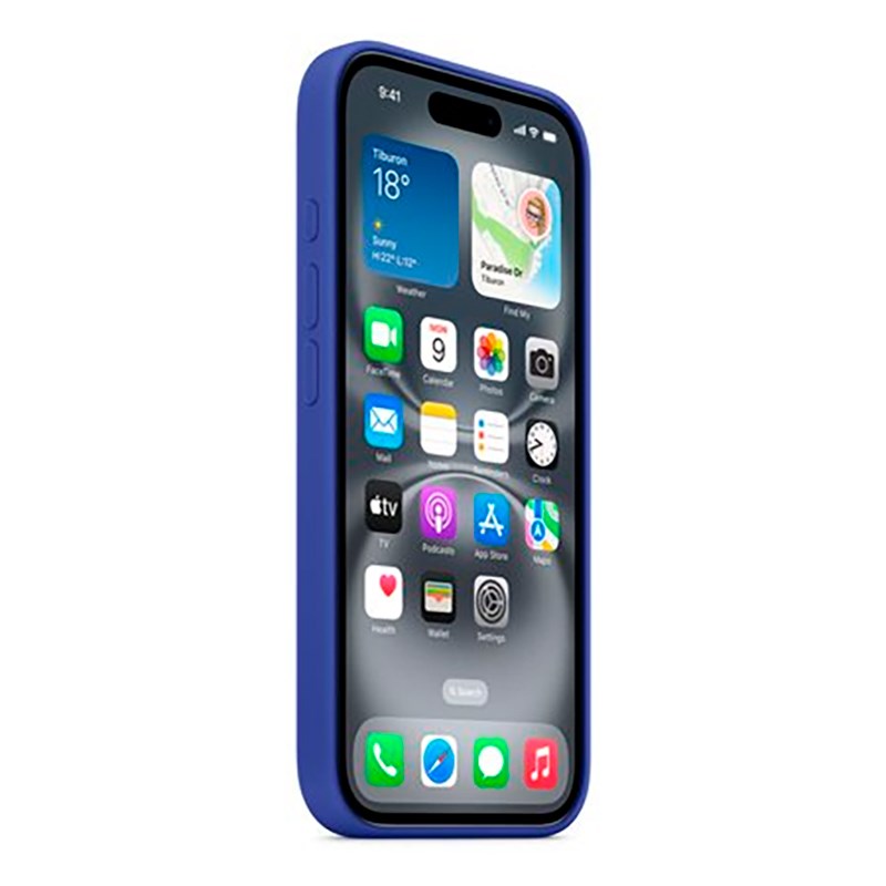 Originalt Apple iPhone 16 silikon bakdeksel - MagSafe-kompatibelt - Ultramarine (MYY63ZM/A)