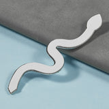 Slangedekoration med Rhinsten til Mobil - Sølv