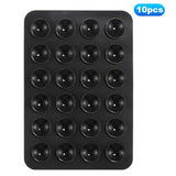 Silikon Sugekopp Mobil Holder - 10-Pak - Svart