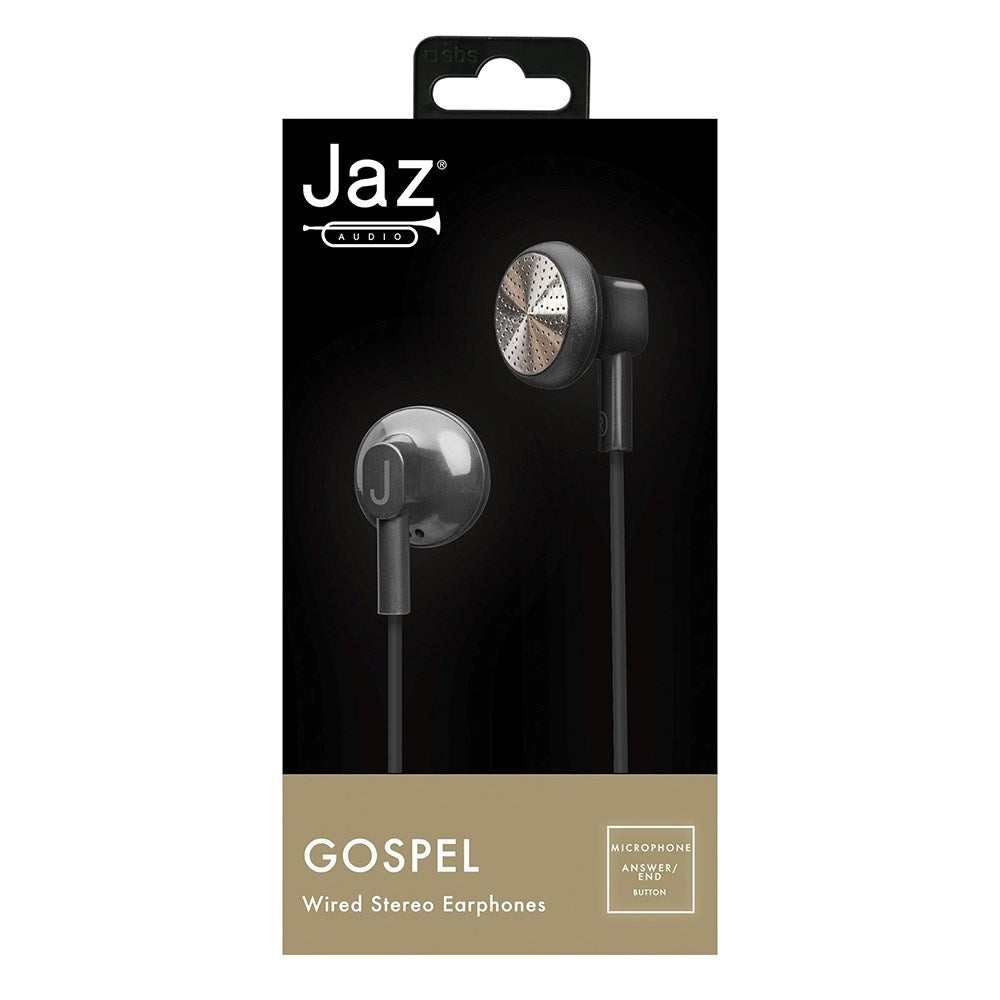 Jaz Gospel stereohodetelefoner In-Ear m. Jackplugg 3,5mm - Sort