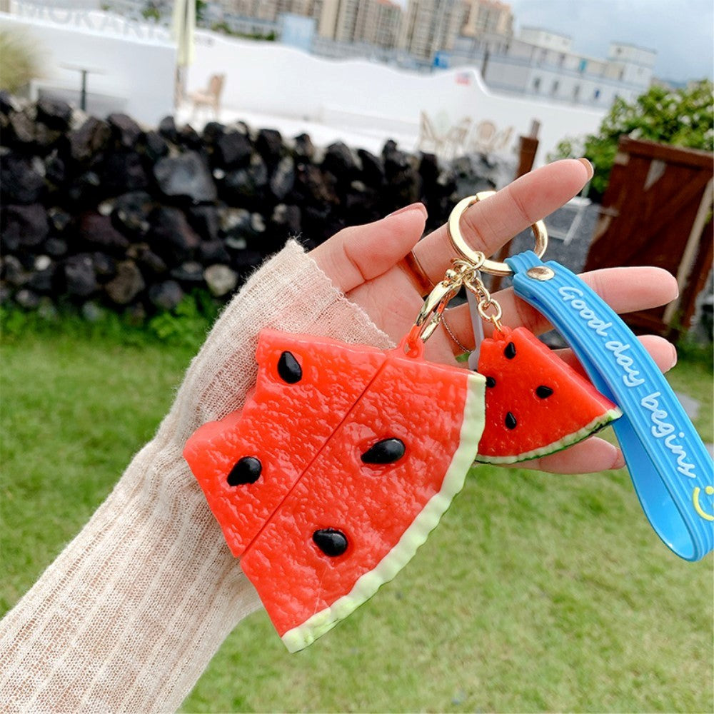 Beats Studio Buds silikondeksel m. Nøkkelring og karabinkrok - Vannmelon