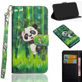 EIDERWOOD iPhone XR Leather Flip Cover m. Lommebok og stropp - Panda
