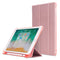 iPad 9.7 (2018-2017) / iPad Air / iPad Air 2 Tri-Fold Flip Cover m. Fleksibel rygg - Rose gull