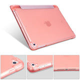 iPad 9.7 (2018-2017) / iPad Air / iPad Air 2 Tri-Fold Flip Cover m. Fleksibel rygg - Rose gull