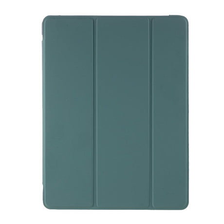 iPad 9.7 (2018-2017) / iPad Air / iPad Air 2 Tri-Fold Flip Cover m. Fleksibel rygg - Mørkegrønn