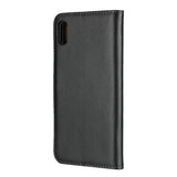 EIDERWOOD iPhone XS Max Leather Flip Cover m. Lommebok og stativfunksjon - svart