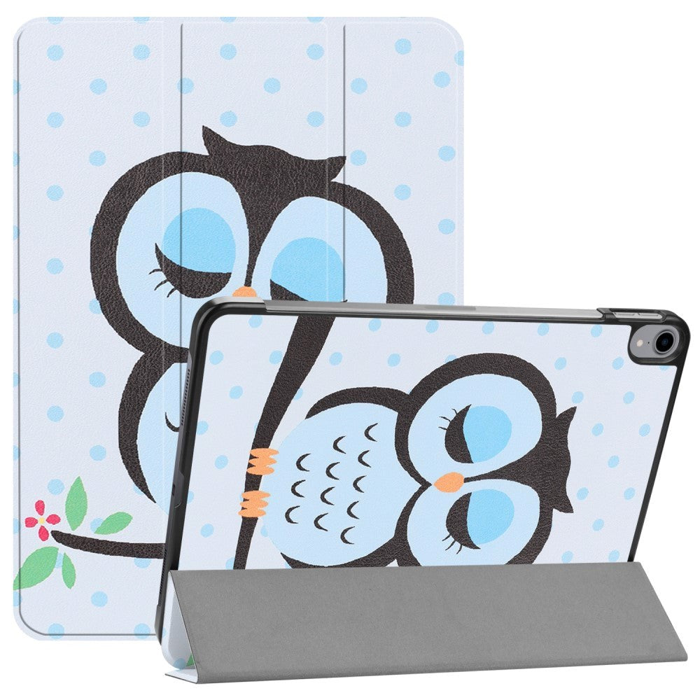 iPad Pro 11" (2018) Skinndeksel m. Tri-fold stativ - Blue Owl