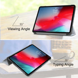 iPad Pro 11" (2018) Skinndeksel m. Tri-fold stativ - Blue Owl