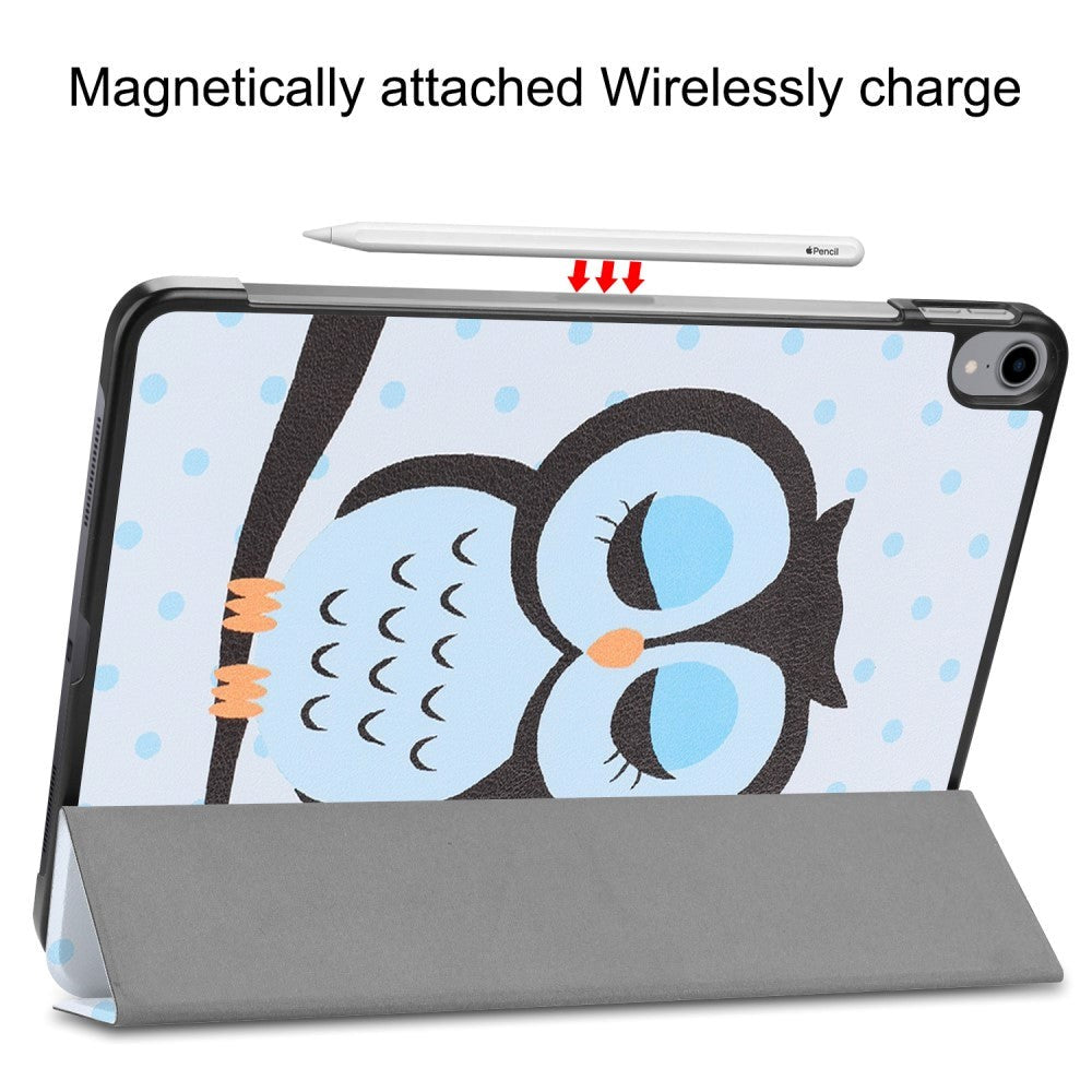 iPad Pro 11" (2018) Skinndeksel m. Tri-fold stativ - Blue Owl