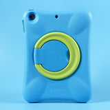 iPad (2018) / iPad (2017) Pepkoo støtsikkert deksel m. 360 graders stativfunksjon - blå / grønn