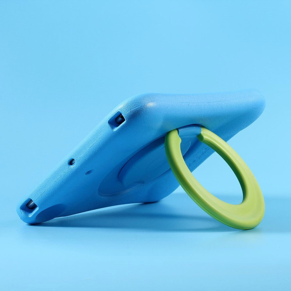 iPad (2018) / iPad (2017) Pepkoo støtsikkert deksel m. 360 graders stativfunksjon - blå / grønn