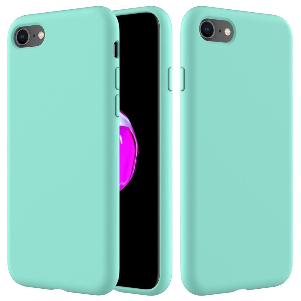 iPhone 7 / 8 / SE (2020 / 2022) Mykt silikondeksel - Cyan Vol. 2
